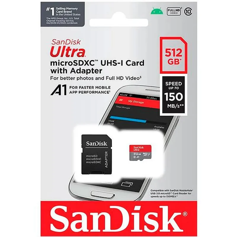 SanDisk MicroSD 512GB Ultra